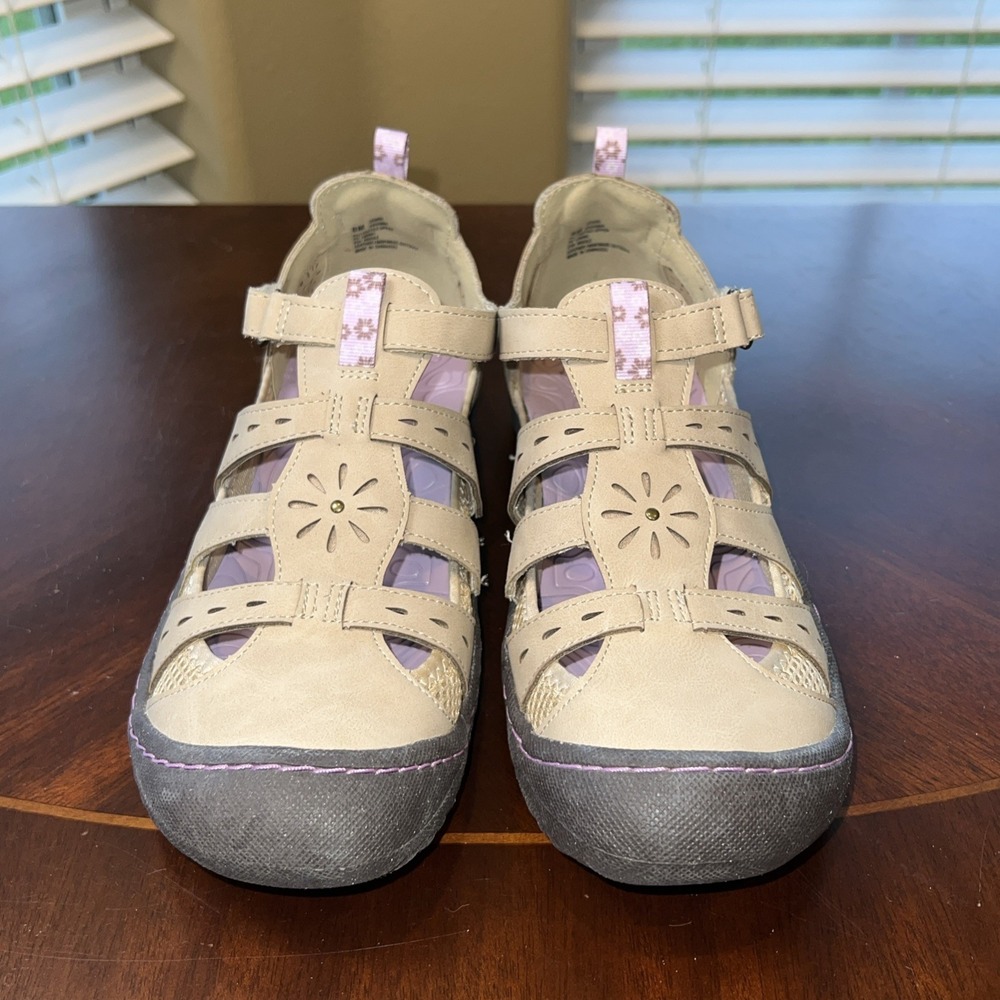 JBU by Jambu Gemini Tan/Pink Water Sandals Shoes Women Sz 8 Athleisure Comfort